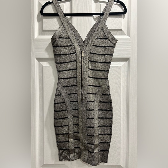 Guess Silver bandage bodycon dress size XS - Picture 4 of 6